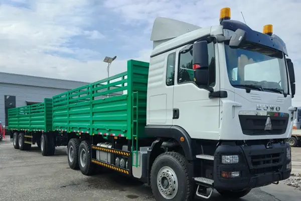 ذهب Derun 21 وحدة Drawbar Full Trailer إلى ميناء Tianjin