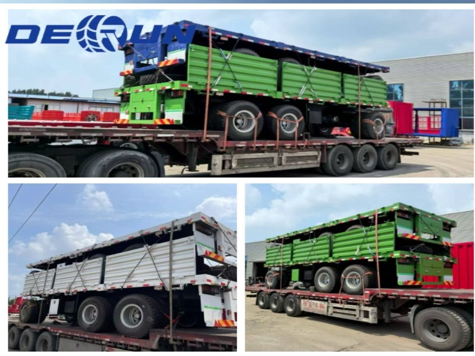 تم شحن مقطورة Derun Six Units Cargo Cargo بالكامل إلى الميناء