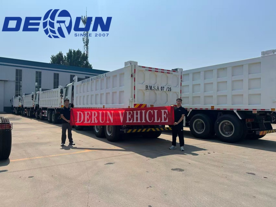 10 Units Howo 8x4 Tipper Scons سيتم شحنها إلى ساحل العاج