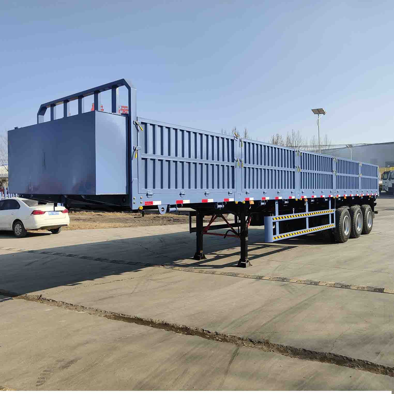 Derun 3 محور Dropside Semi مقطورة للبيع في الجزائر